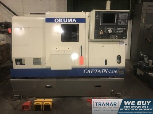 OKUMA CAPTAIN L 370 CNC LATHE w/OSP E100L, 10