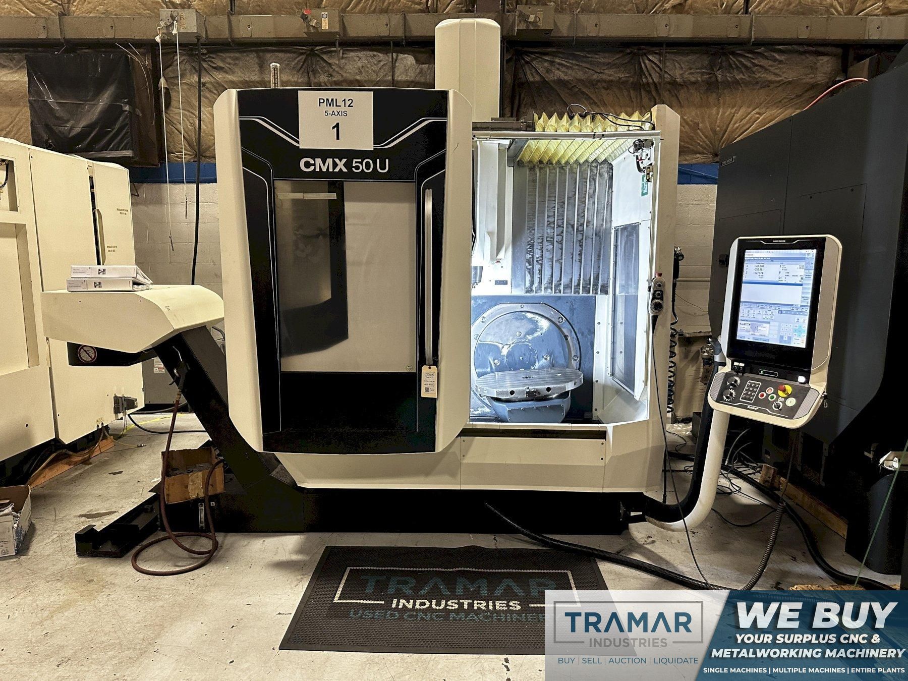 DMG Mori CMX 50U Used CNC 5-Axis Vertical Machining Center For Sale - 2017