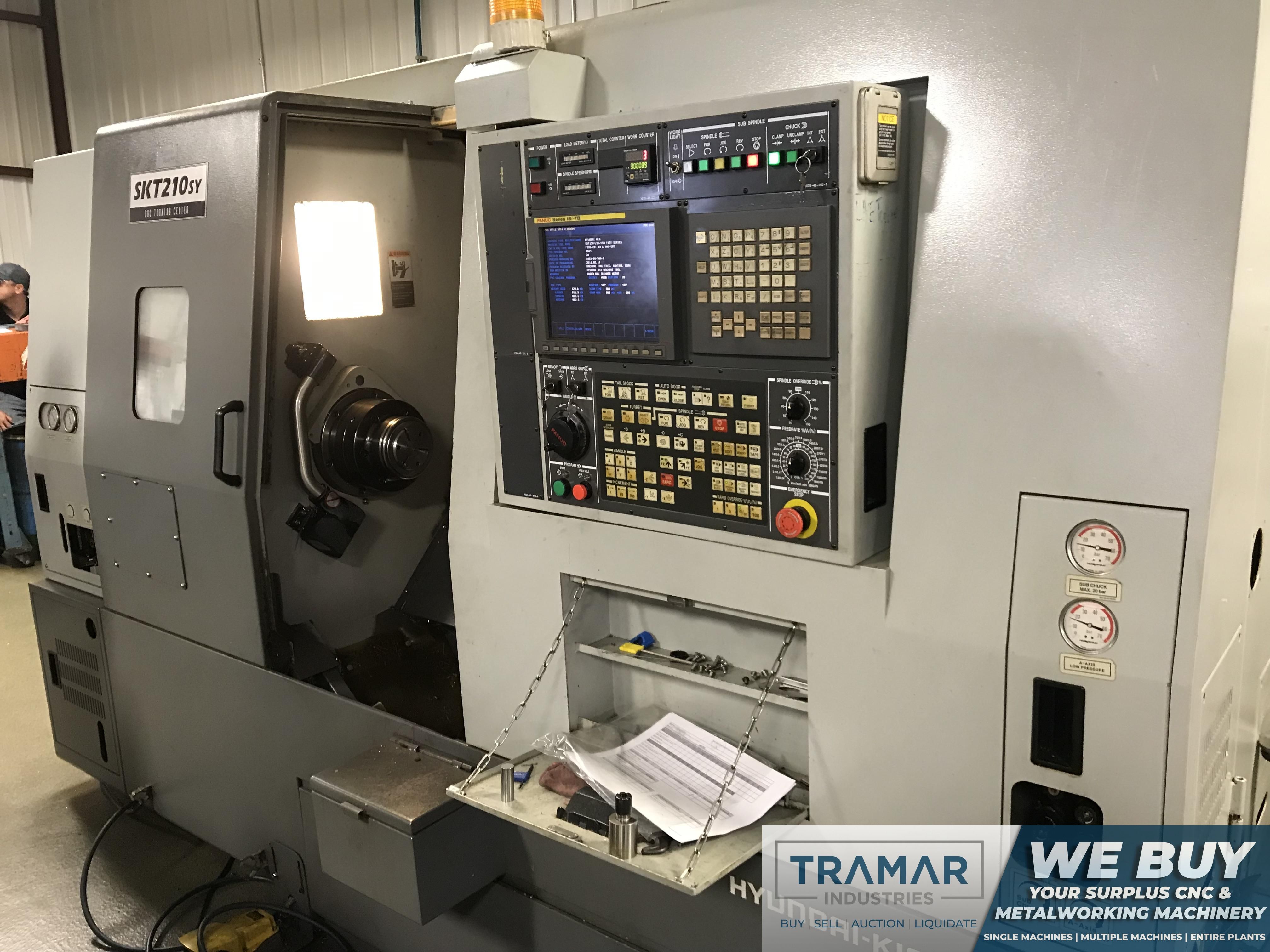 Hyundai Kia SKT210SY CNC Lathe, 8