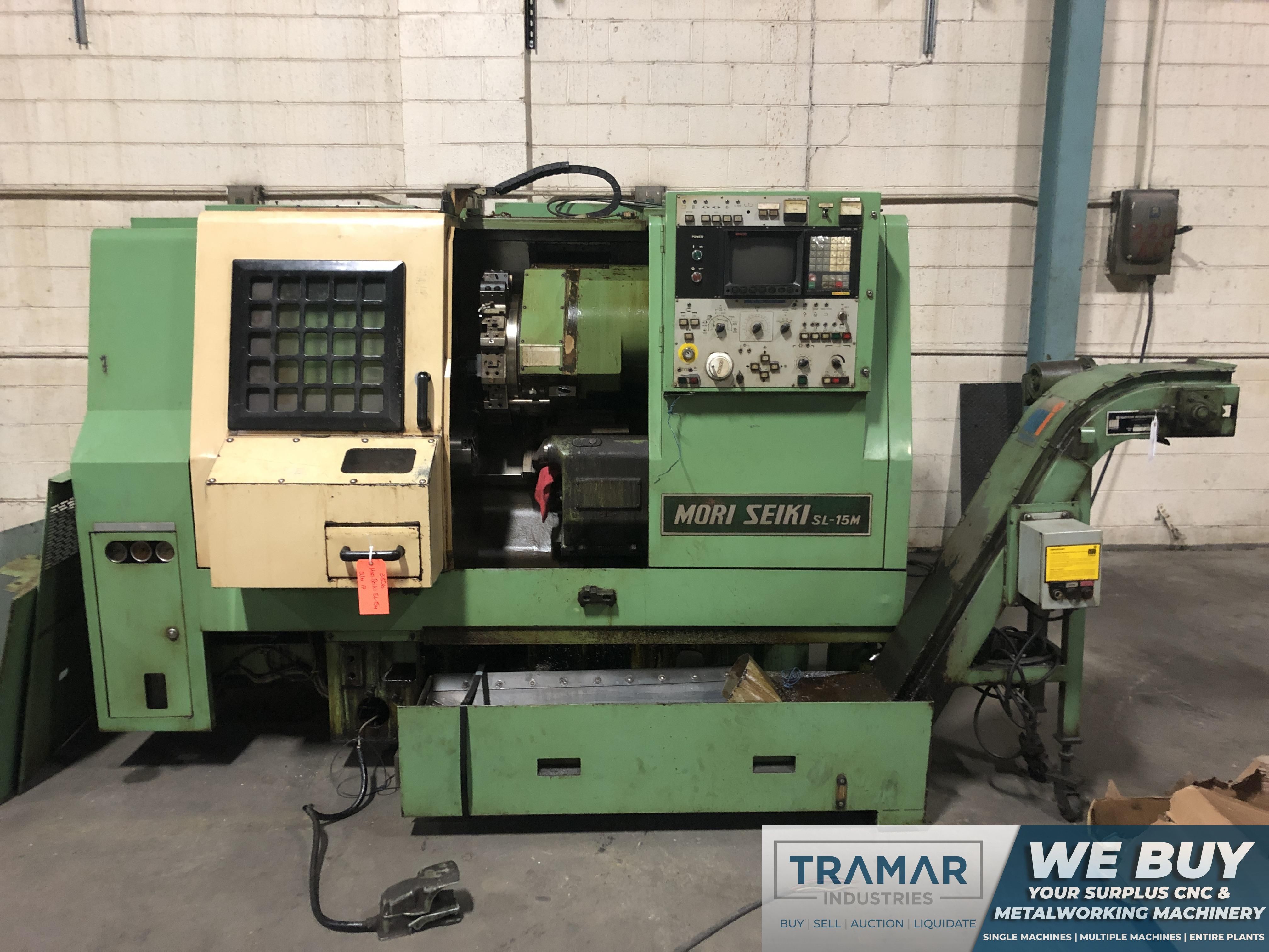 Mori Seiki SL-15M CNC Lathe, Fanuc 10T Control, 6