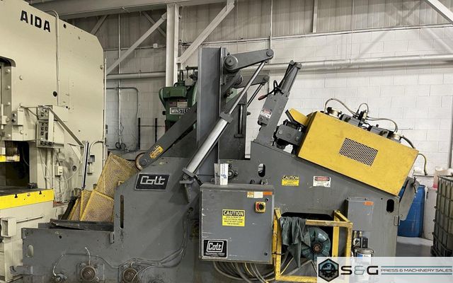 8,000 lbs. x 12" Wide Colt Used Coil Cradle Straightener For Sale, Model# CSHCE-80-12