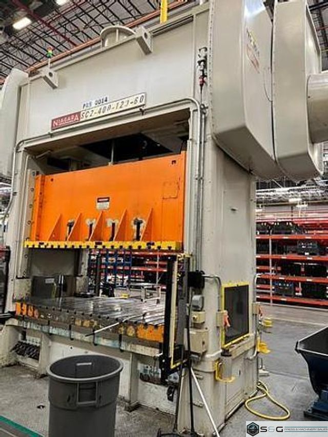 400 ton Niagara SC2-400-120-60 Straight Side Mechanical Metal Stamping Press, New 1986 Rebuilt in 2019