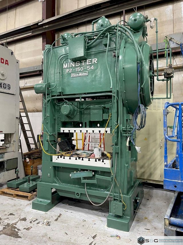 150 ton Minster P2-150-54 Piece-Maker Highspeed Mechanical Metal Stamping Press