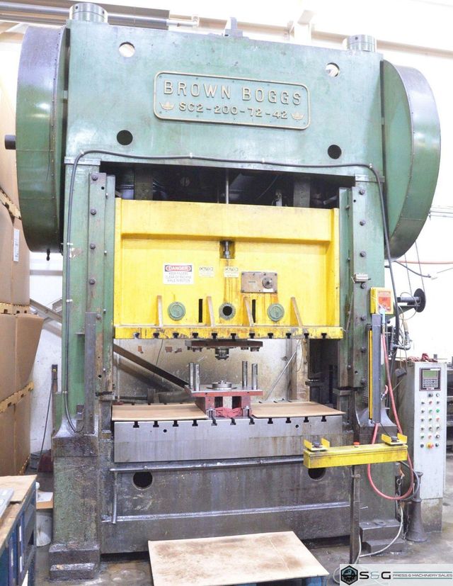 200 ton Brown Boggs Straight Side Mechanical Press