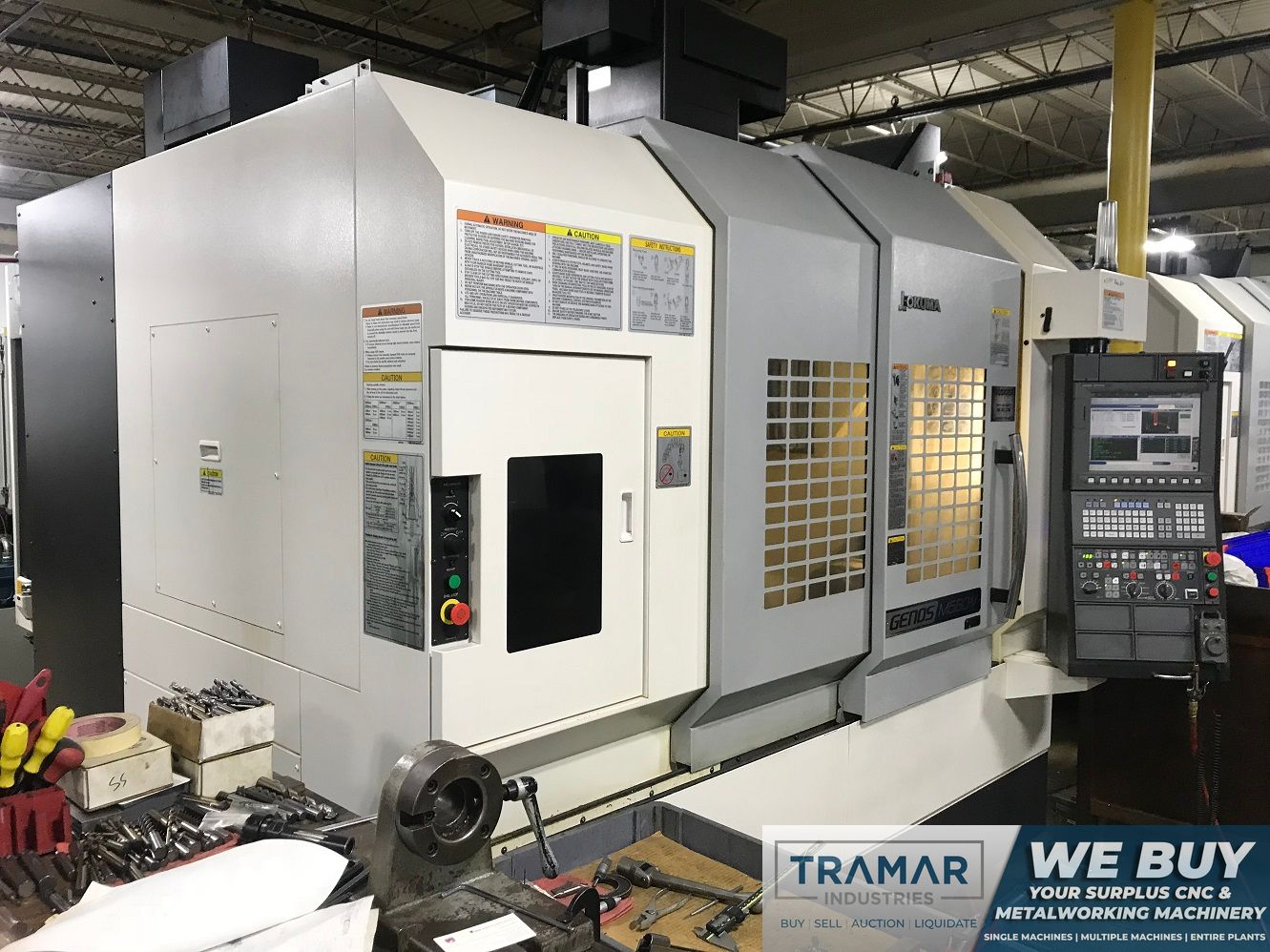 OKUMA GENOS M560-V CNC VERTICAL MACHINING CENTER WITH 8