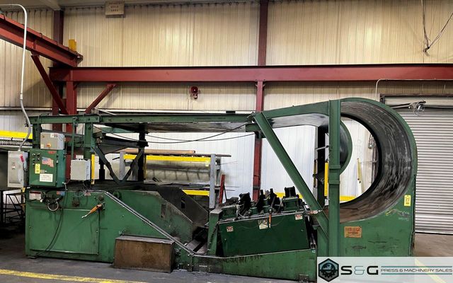 20,000 lbs x 72" Feed Lease Combination Coil Cradle Straightener - Coil Feed Equipment