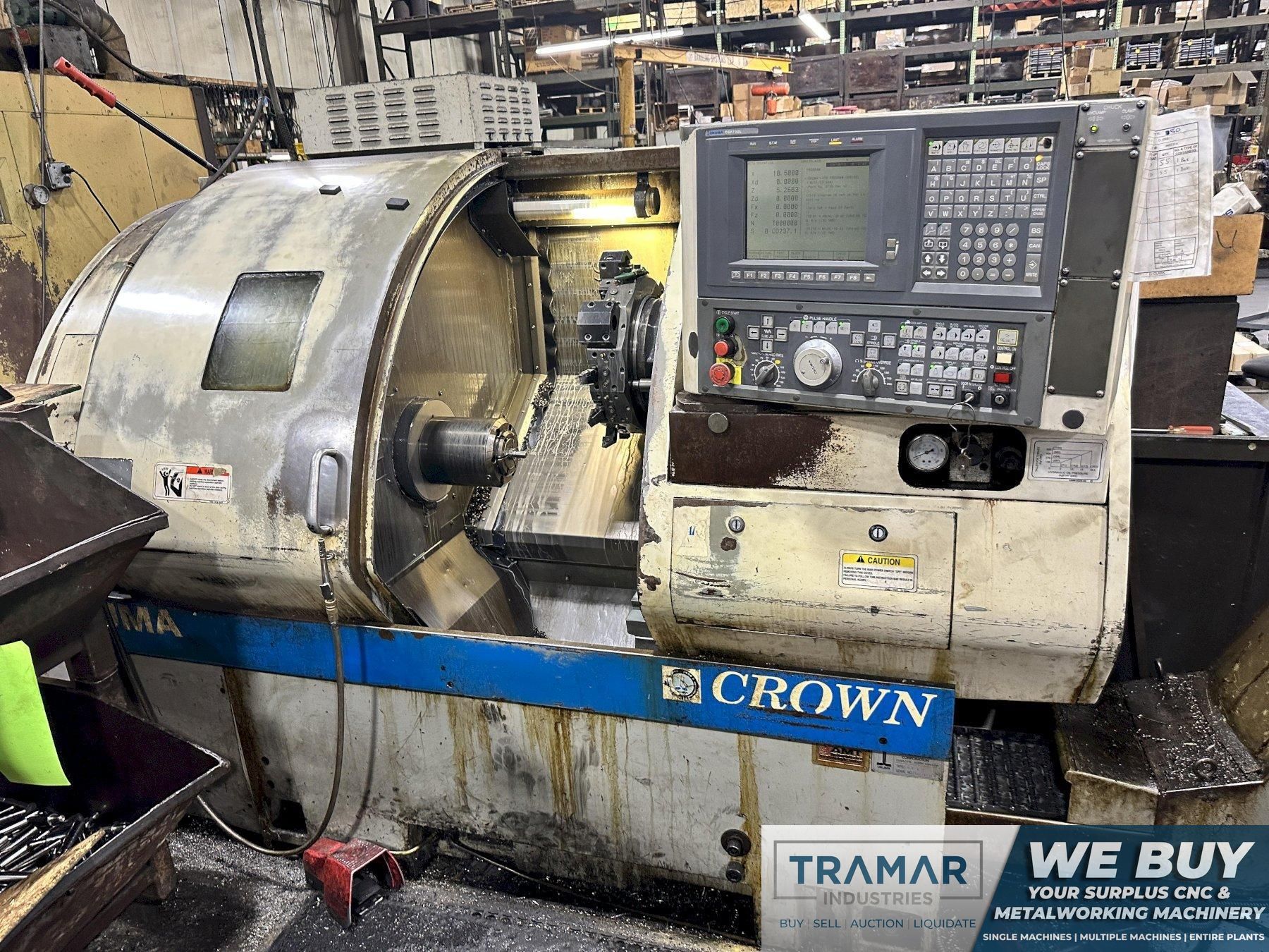 Okuma Crown 762E Used CNC Lathe For Sale - 1997