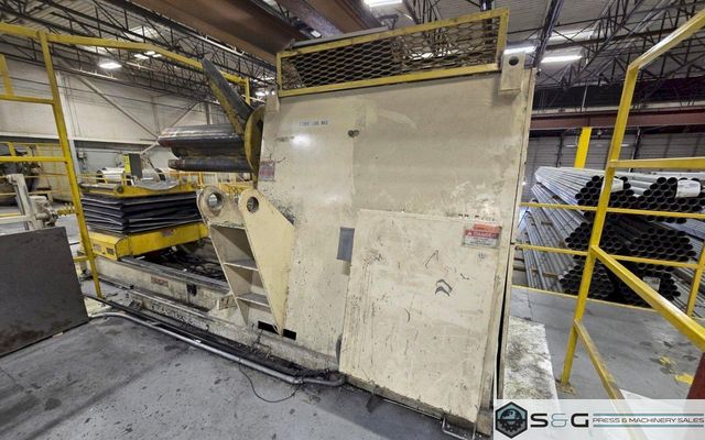 20,000 lbs. Coe Press Equipment Motorized Coil Reel Model #CPR-20048 with Load Car