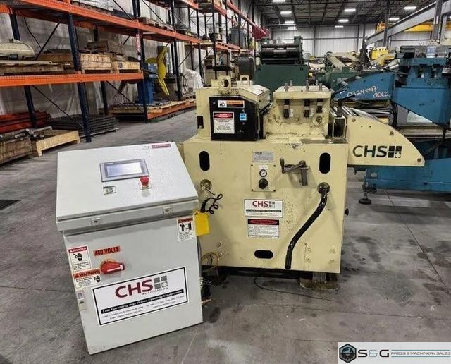 24" Wide x .110" NIDEC-CHS Servo Roll Feed Straightener Combination For Sale