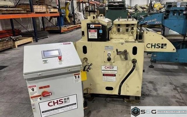 24" Wide x .110" NIDEC-CHS Servo Roll Feed Straightener Combination For Sale
