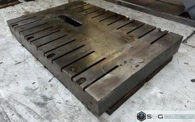 72" x 42" x 8" T-Slotted Bolster Plate