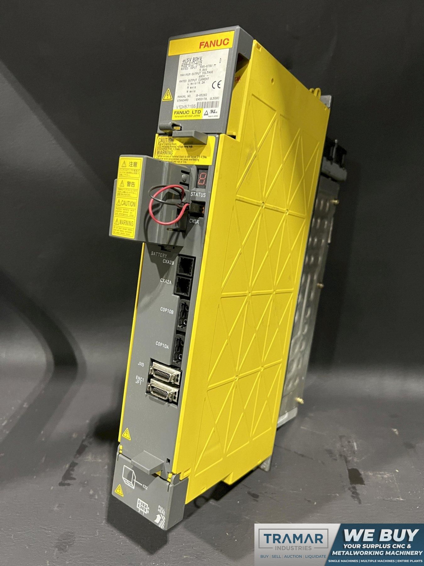 Fanuc aiSV Servo Amplifier A06B-6127-H105 A20B-2101-0040/11G TESTED