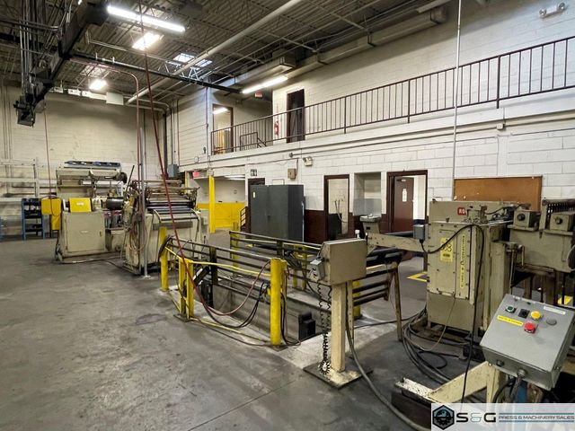 10,000 LBS. X 40" X .110" ROWE SERVO CONVENTIONAL COIL FEED LINE FOR METAL STAMPING