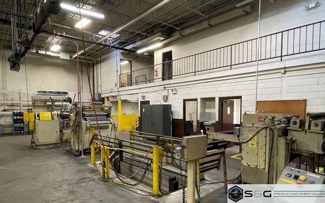 10,000 LBS. X 40" X .110" ROWE SERVO CONVENTIONAL COIL FEED LINE FOR METAL STAMPING