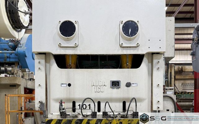 160 Ton Aida NC2-160-1 Used Double Crank Gap Mechanical Press For Sale