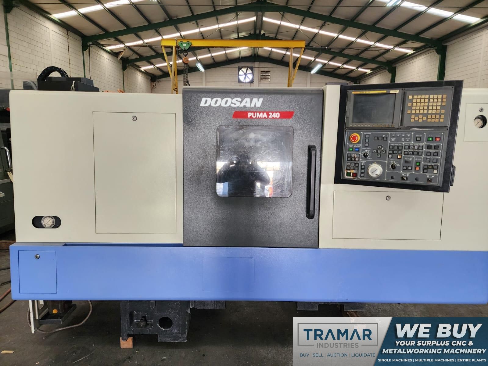 Doosan Puma 240B CNC Horizontal Lathe for sale 2007