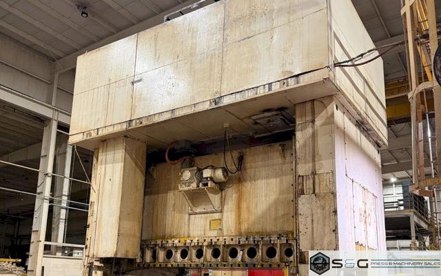 600-ton CCI Straight Side Press For Sale - Recently Rebuilt
