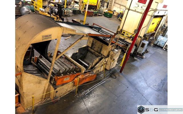 30,000 lbs x 60" Wide Dallas Industries Coil Cradle Straightener