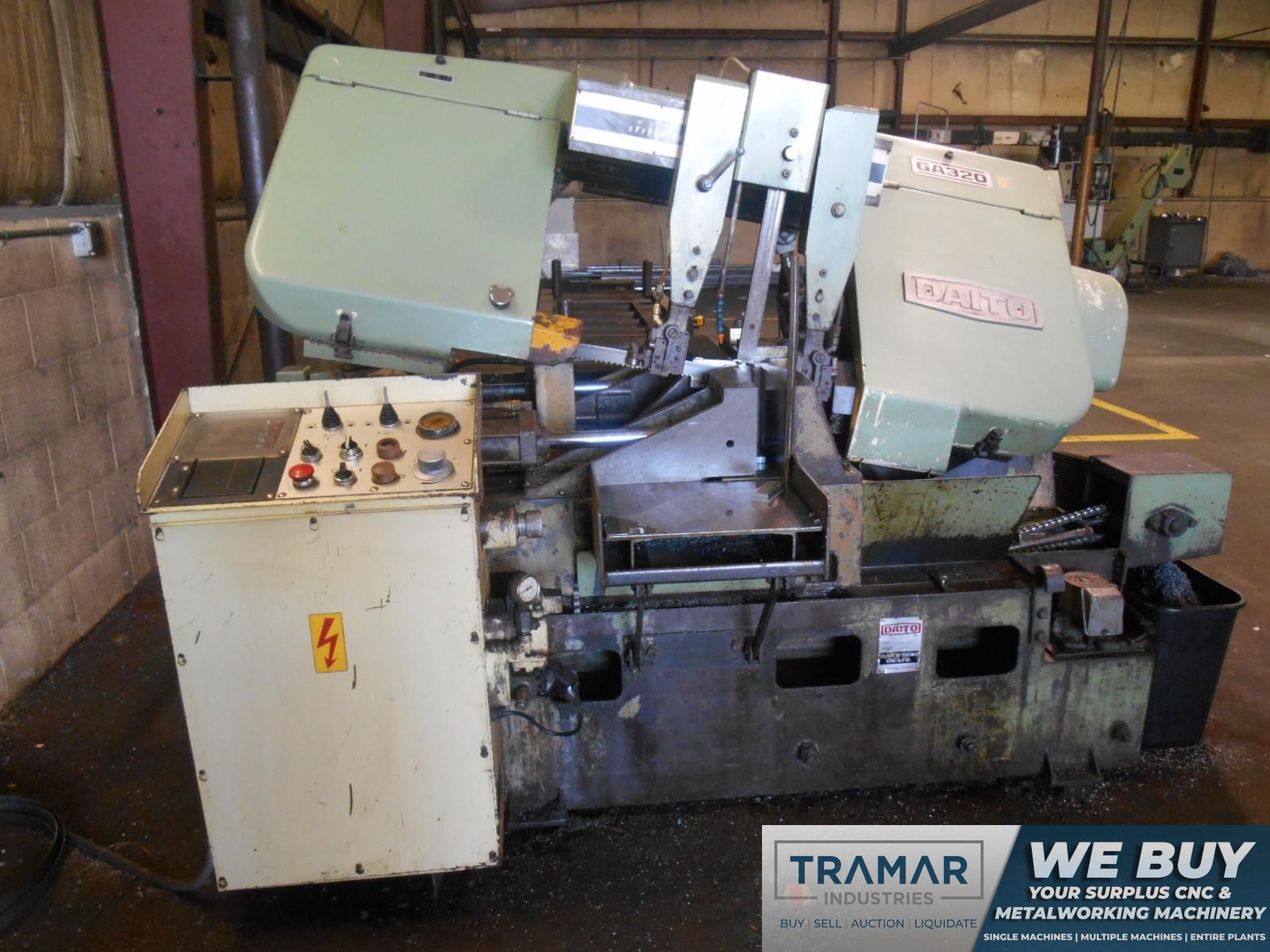 12.5” x 12.5” DAITO HORIZONTAL BANDSAW, MODEL GA320 – NEW 1995