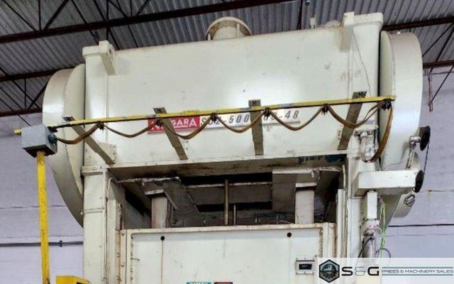 500 ton Niagara SC2-500-108-48 Straight Side Mechanical Metal Stamping Press Press For Sale, Year 1988
