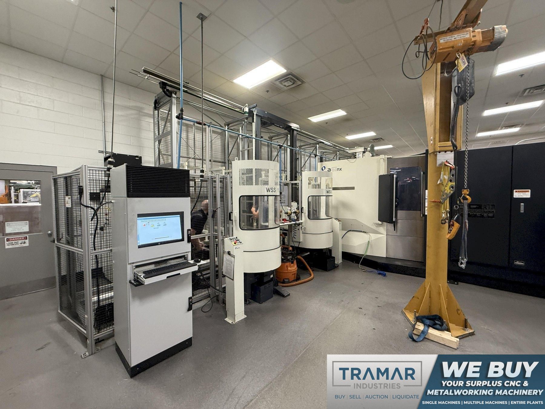 Makino MMC2 with (3) Makino a61nx - 30 Station Pallet Pool FMS For Sale