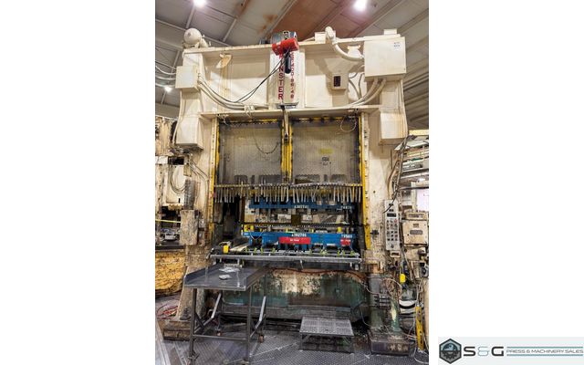 400-ton MINSTER Hevi-Stamper E2-400-96-48 Straight Side Double Crank Press For Sale, Year 1985