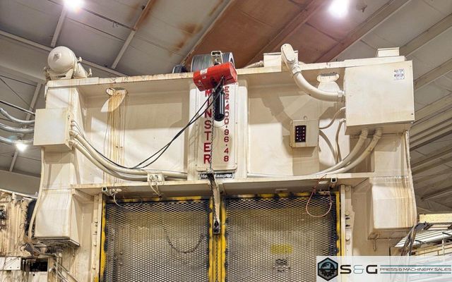 400-ton MINSTER Hevi-Stamper E2-400-96-48 Straight Side Double Crank Press For Sale, Year 1985