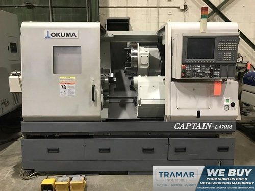 OKUMA CAPTAIN L470M/650 CNC LATHE, OSP P200L, 15