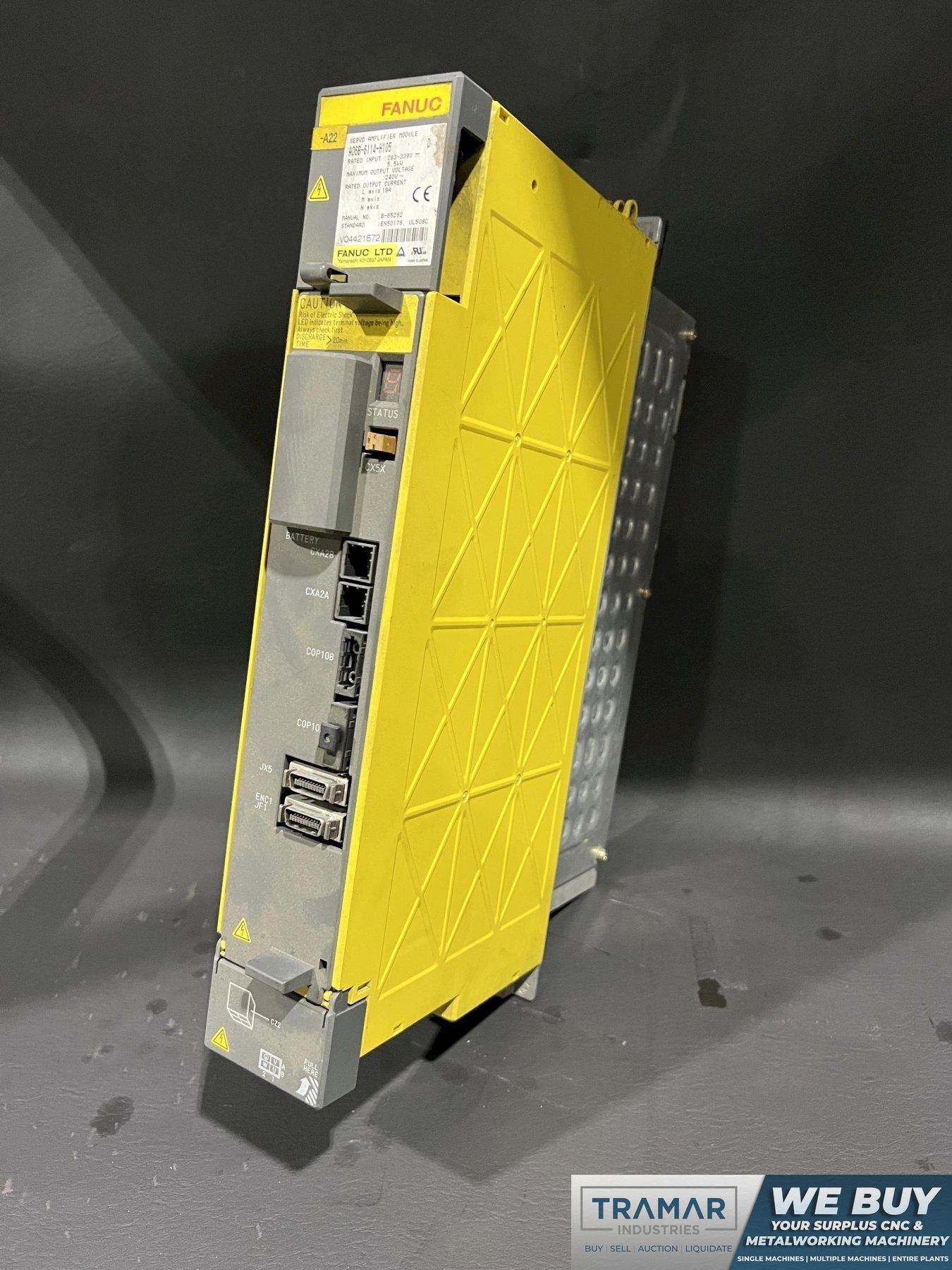 Fanuc Servo Amplifier A06B-6114-H105 A20B-2100-0741/09B TESTED