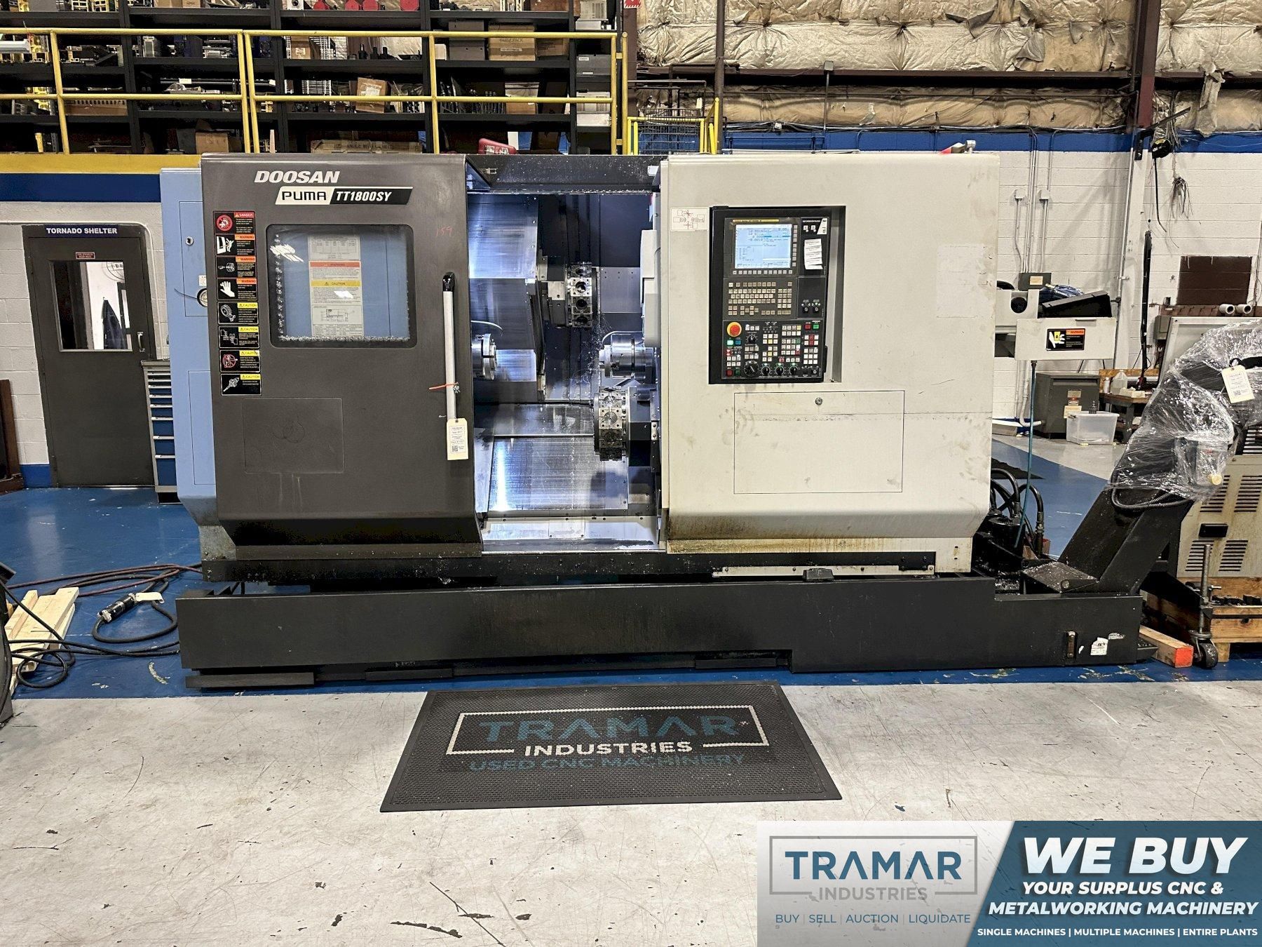 Doosan Puma TT1800SY Used CNC Twin Turret Twin Spindle CNC Lathe For Sale - 2017