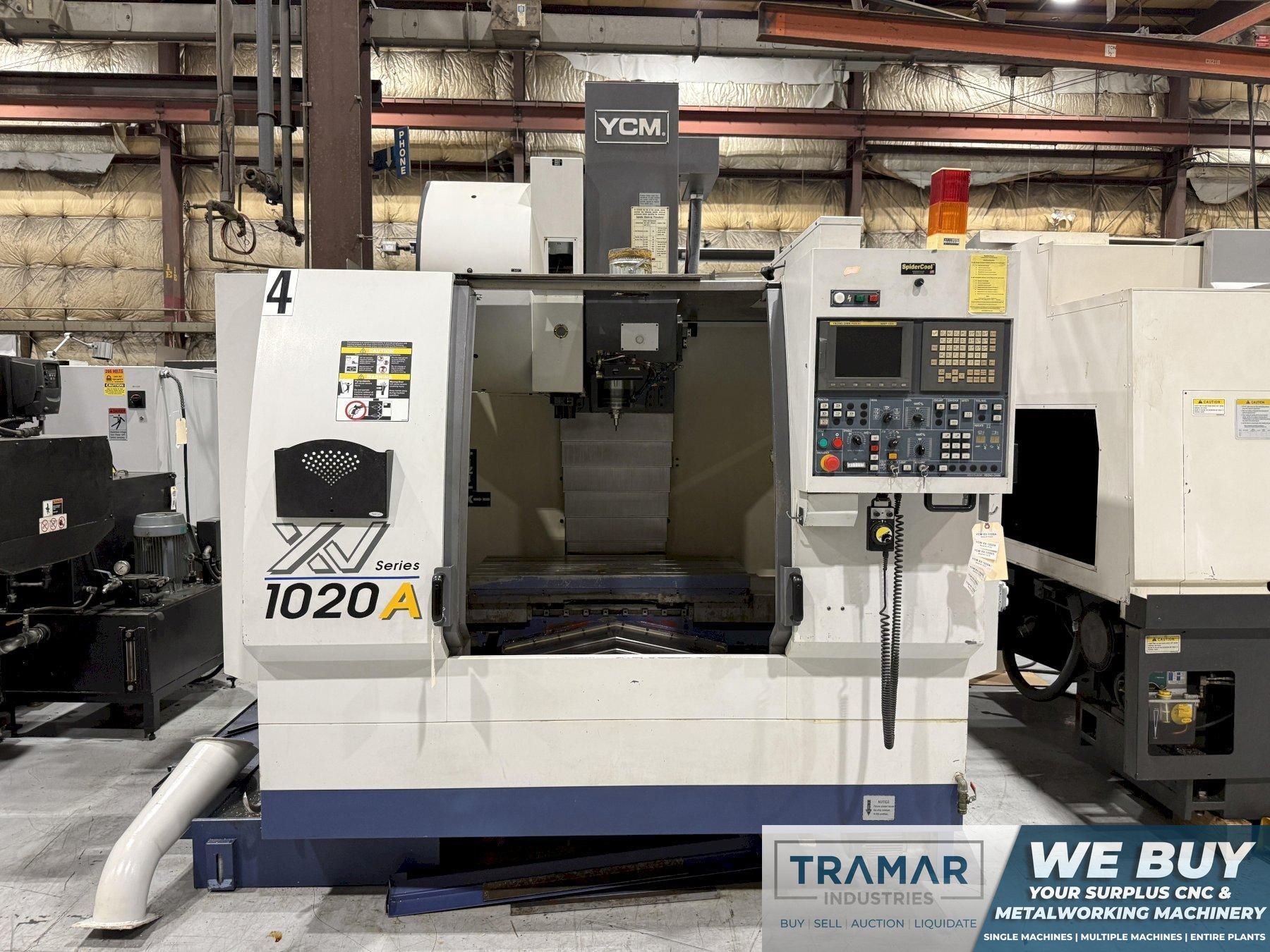 2005 YCM XV-1020A Used CNC Vertical Machining Center For Sale