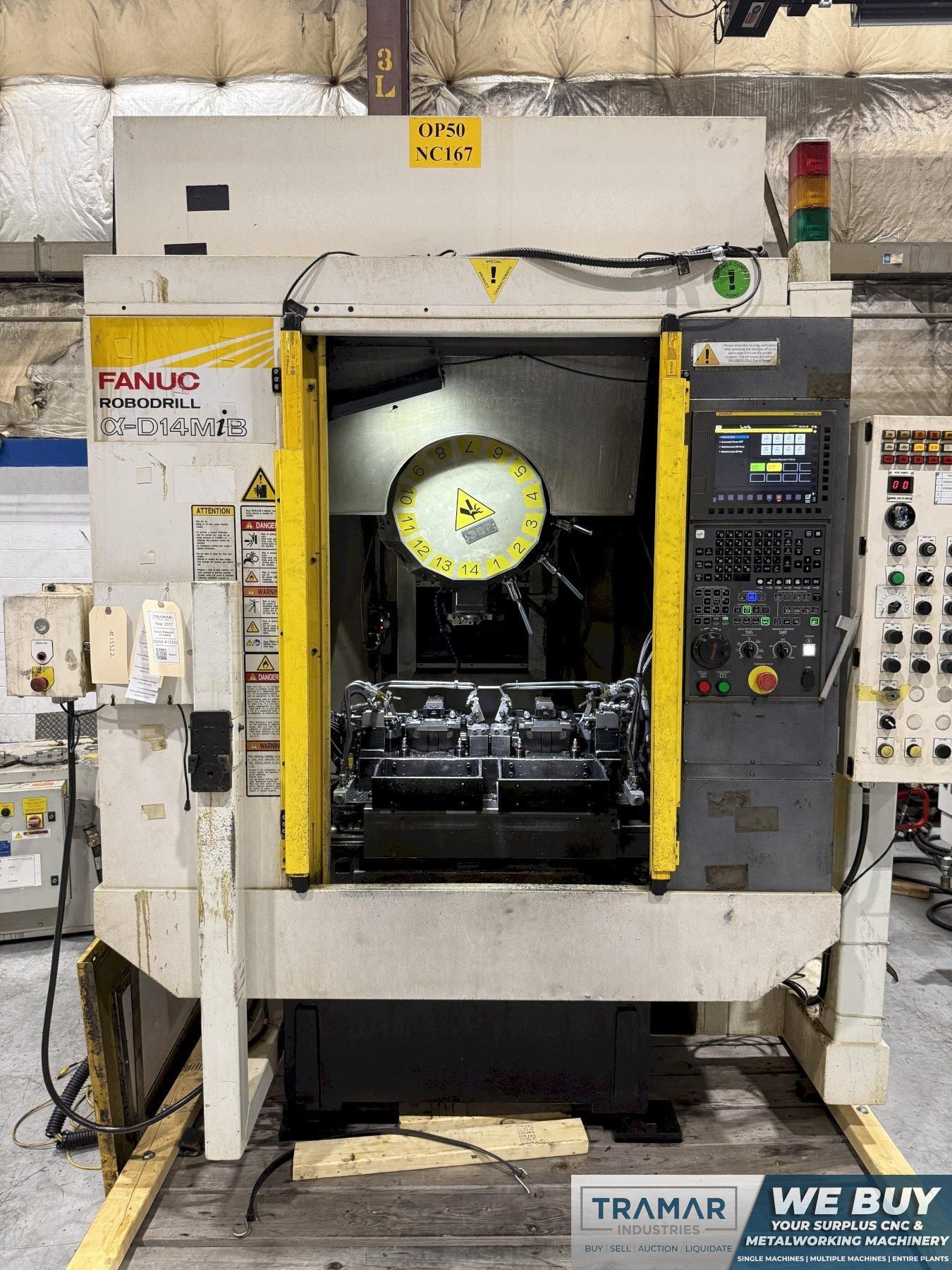 2017 Fanuc Robodrill a-D14MiB Used CNC Vertical Machining Center For Sale