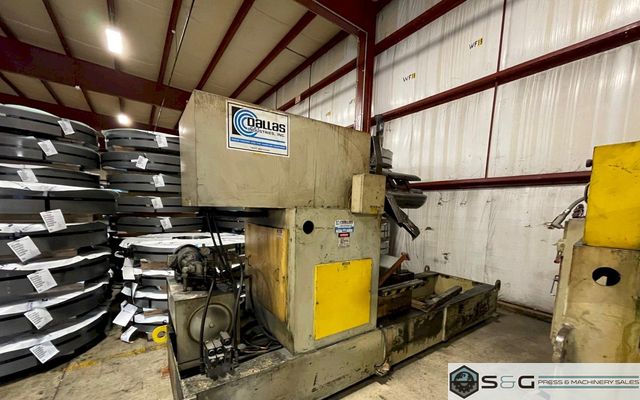 10,000 lbs x 36" Dallas Coil Reel and Powered Straightener