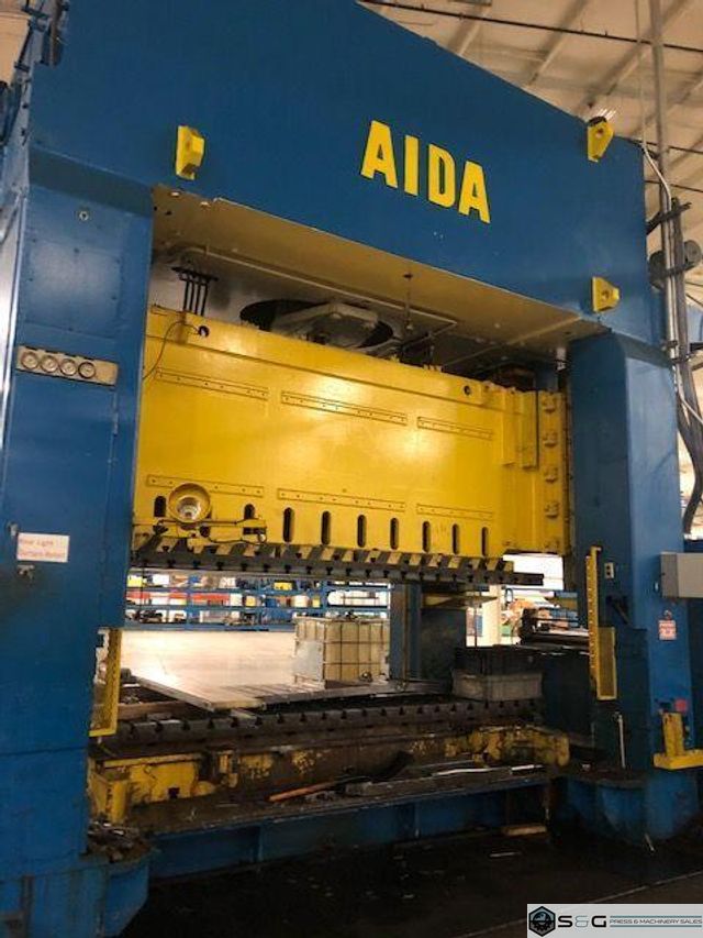 500 ton Aida NST-500 Used Straight Side Mechanical Metal Stamping Press