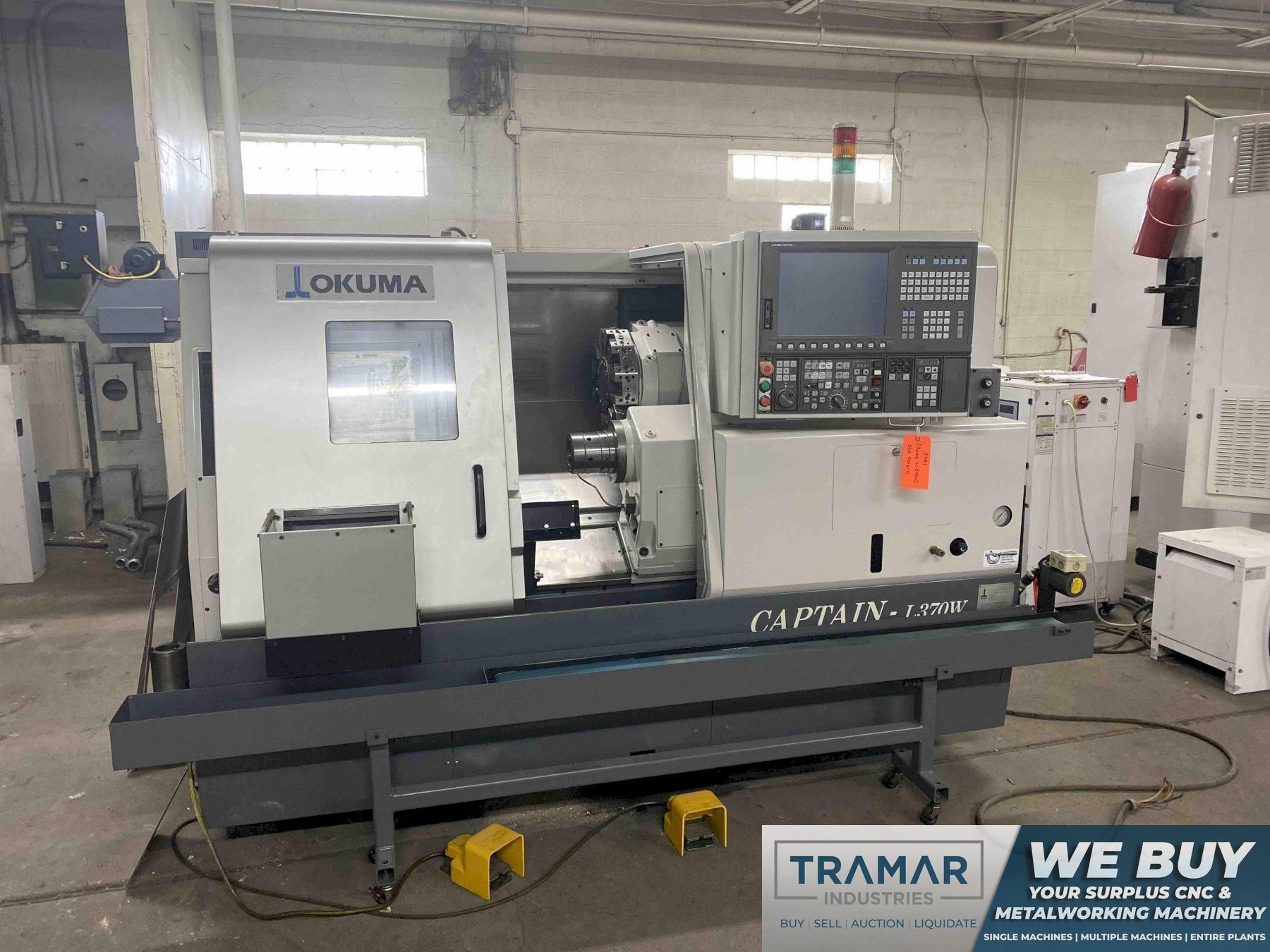 Okuma Captain L370BBW CNC Lathe, OSP P200L, 21