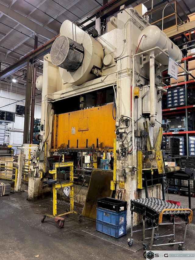 400 ton Verson S2-400-120-60t Straight Side Mechanical Metal Stamping Press, REBUILT 2021-2022!