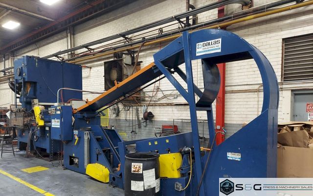 10,000 lbs. x 18" Dallas Used Coil Cradle Straightener For Sale, Model DCCD1018 - DPS-3.5-5-18