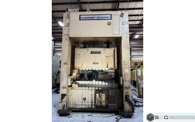 300 ton Clearing Niagara Straight Side Press For Sale Model SE2-300-84-48UH, Year 1995