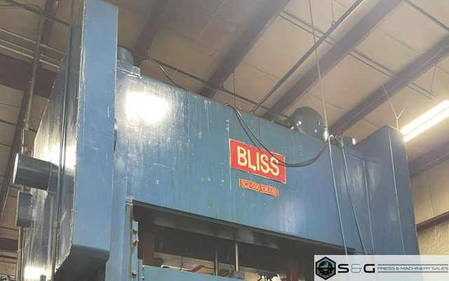 500-ton Bliss SC2-500-108-60 Straight Side Mechanical Metal Stamping Press, Year 1989 Full Rebuild In Process!