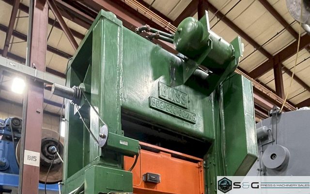 300 Ton BLISS Model SC2-300-60-48, Used Straight Side Mechanical Metal Stamping Press For Sale