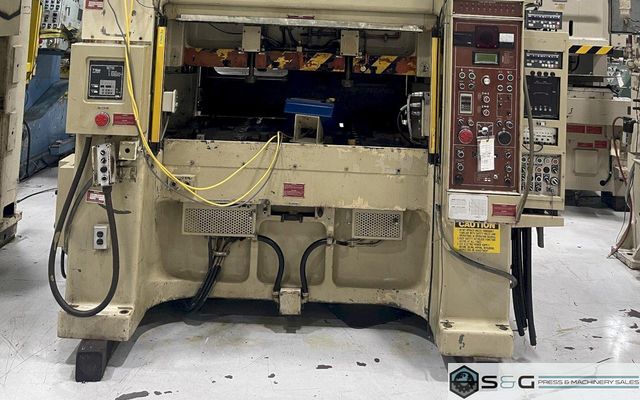 200-TON AIDA PMX-L2-200(1) USED MECHANICAL METAL STAMPING PRESS FOR SALE, YEAR 1990