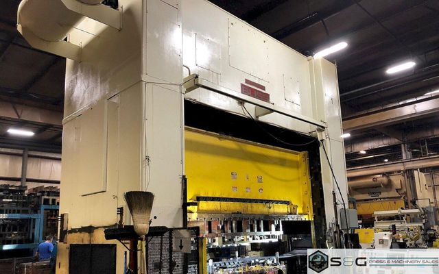 600 ton Bliss SE2-600-144-60 Straight Side Press, New 1996