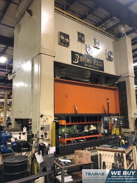 Brown & Boggs 800 Ton Straight Side, Double-Crank Press, 72