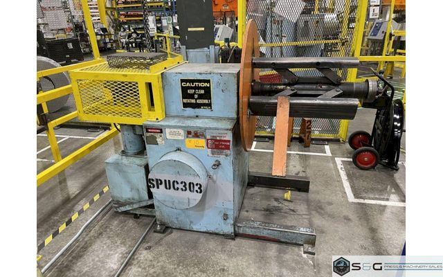 4000 lbs x 18" Wide Air Feeds Inc. Motorized Coil Reel