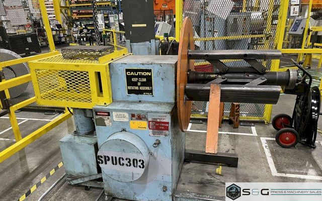 4000 lbs x 18" Wide Air Feeds Inc. Motorized Coil Reel