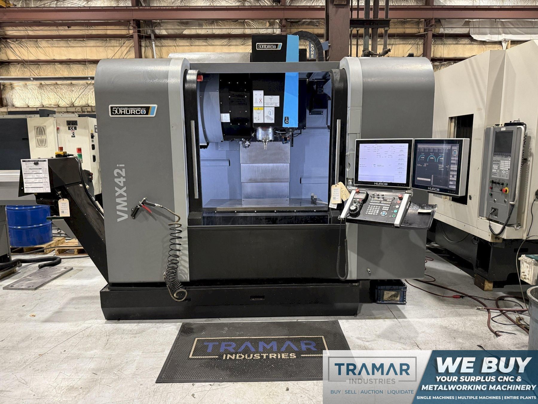 Used 2018 Hurco VMX42i CNC Vertical Machining Center For Sale