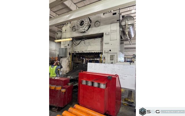 600 ton Danly Straight Side Press Model #S4-600-108-72 For Sale, Floor Standing!