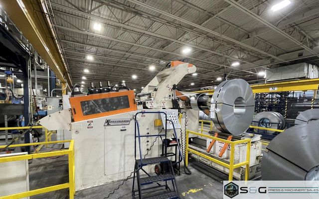 40,000 lbs. x 36" Feed Lease High Strength Steel Coil Feed Line, Year 2015