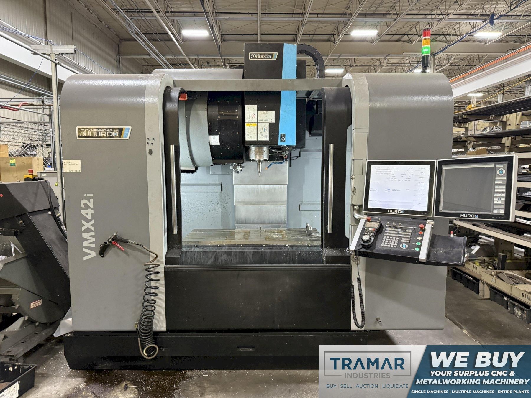 Used 2018 Hurco VMX42i CNC Vertical Machining Center For Sale