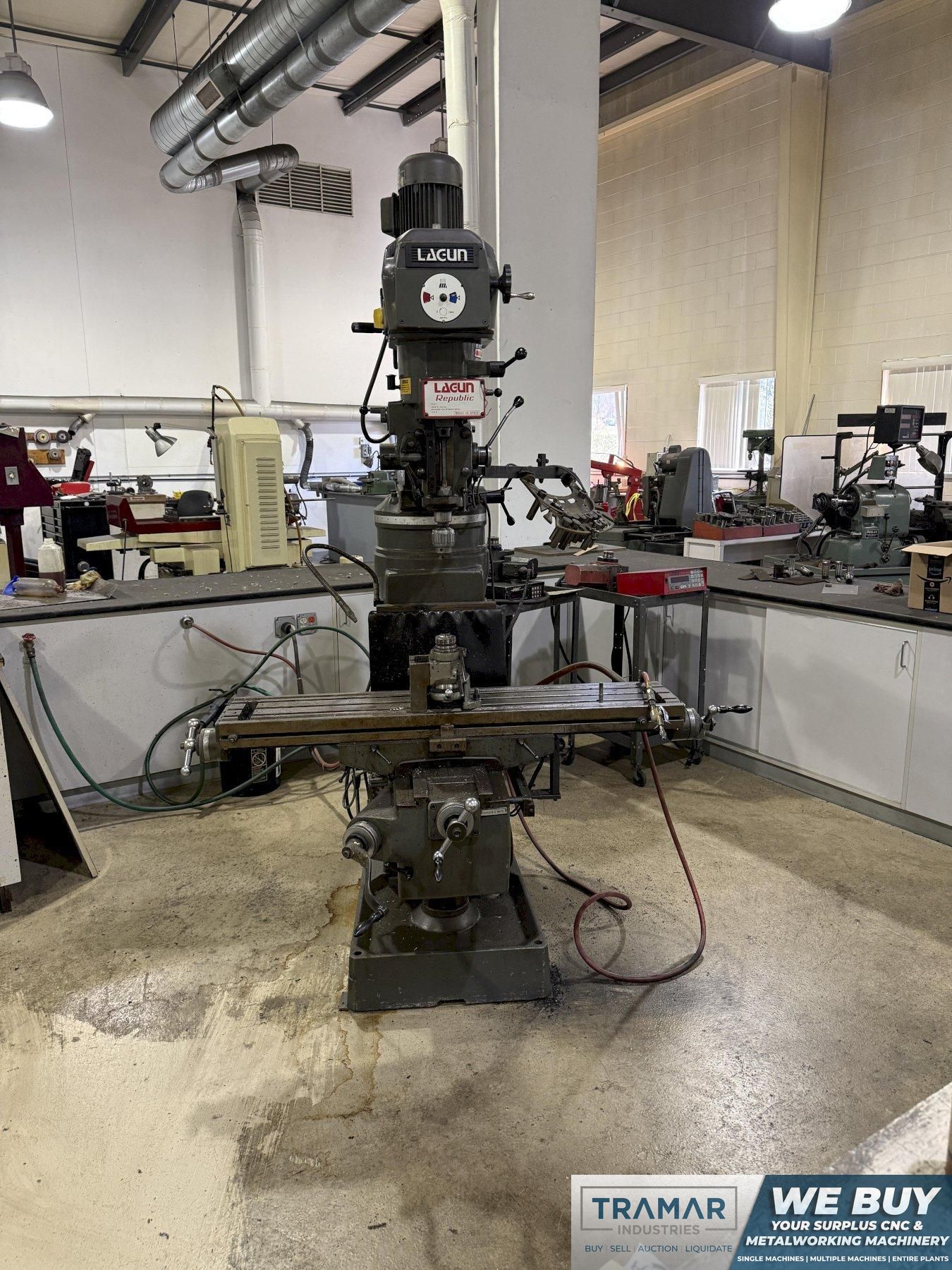 Lagun FTV-2 Manual Knee Mill For Sale